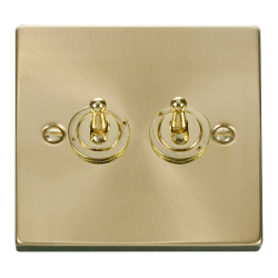 VPSB422 Deco 2 Gang 2 Way 10AX Toggle Switch
