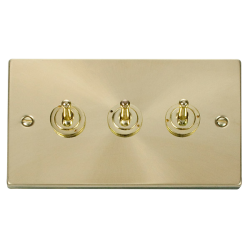 VPSB423 Deco 3 Gang 2 Way 10AX Toggle Switch