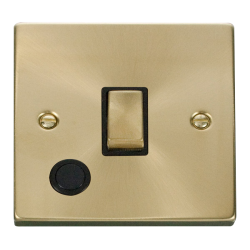 VPSB522BK Deco 20A 1 Gang DP 'Ingot' Switch With F
