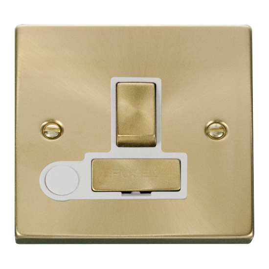 VPSB551WH Deco 13A Fused 'Ingot' Switched Connecti