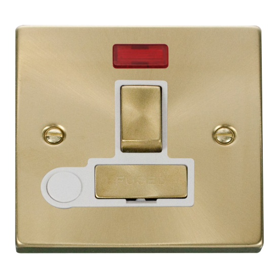 VPSB552WH Deco 13A Fused 'Ingot' Switched Connecti