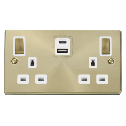 VPSB586WH Deco 2G 13A SW SKT 4.2A A&C USB INGOT VP