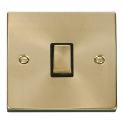 VPSB722BK Deco 20A 1 Gang DP 'Ingot' Switch - Blac