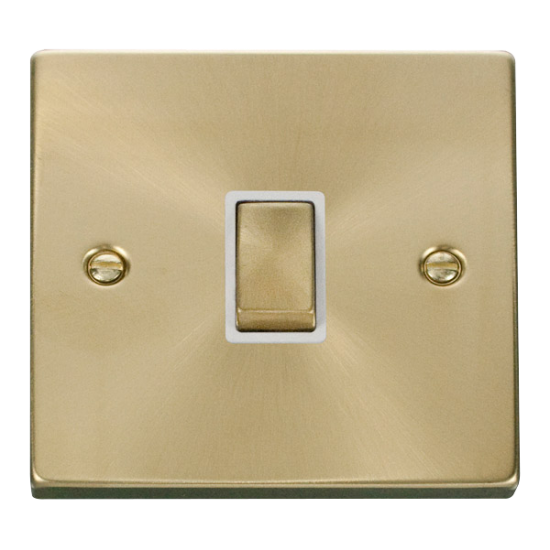 VPSB722WH Deco 20A 1 Gang DP 'Ingot' Switch - Whit