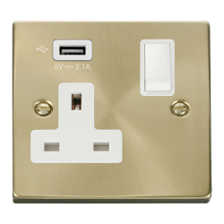 VPSB771UWH Deco 1G SKT USB 2.1A DECO
