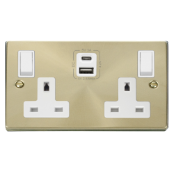 VPSB786WH Deco 2G 13A SW SKT 4.2A A&C USB VPSB WH