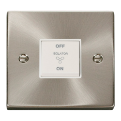 VPSC020WH Deco 10A 1 Gang 3 Pole Fan Isolation Swi