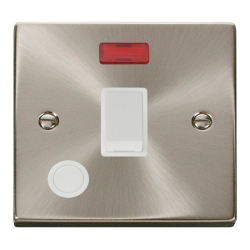 VPSC023WH Deco 20A 1 Gang DP Switch With Flex Outl