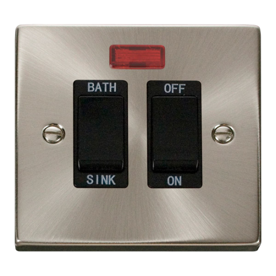 VPSC024BK Deco 20A DP Sink/Bath Switch - Black
