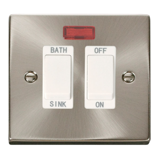 VPSC024WH Deco 20A DP Sink/Bath Switch - White