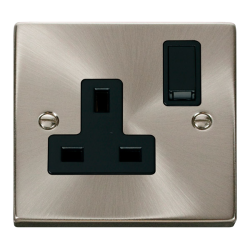 VPSC035BK Deco 1 Gang 13A DP Switched Socket Outle