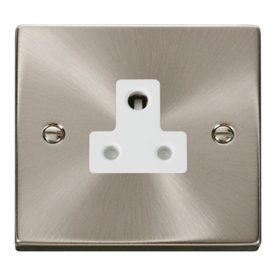 VPSC038WH Deco 5A Round Pin Socket Outlet - White