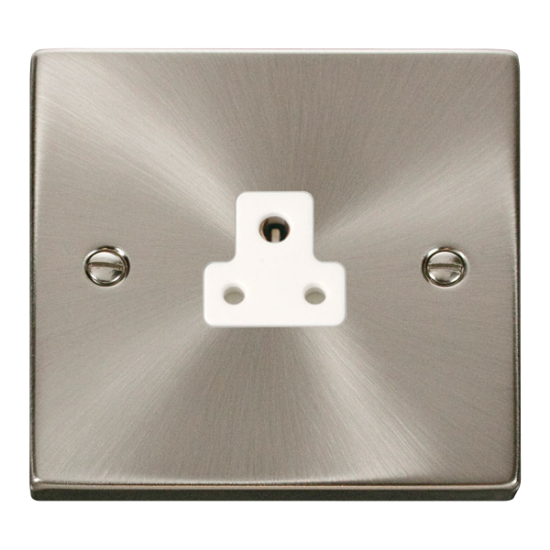 VPSC039WH Deco 2A Round Pin Socket Outlet - White