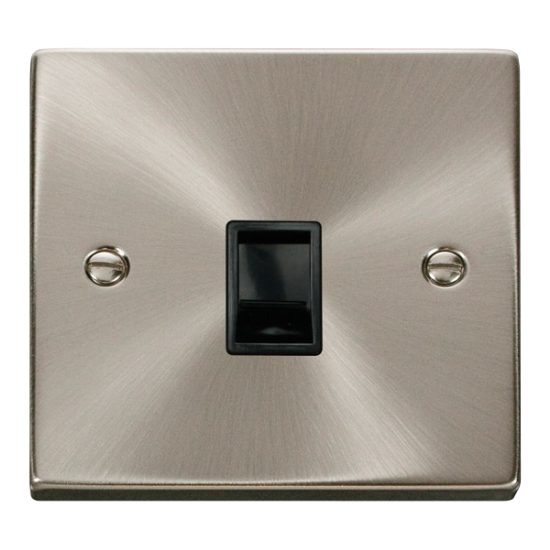 VPSC115BK Deco Single RJ11 Socket  (Ireland/USA) -