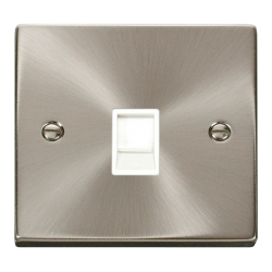 VPSC115WH Deco Single RJ11 Socket  (Ireland/USA) -