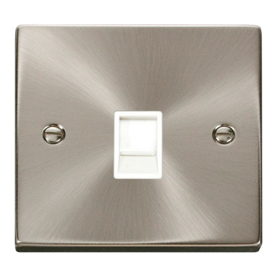 VPSC115WH Deco Single RJ11 Socket  (Ireland/USA) -