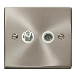 VPSC170WH Deco 1 Gang Satellite & Coaxial Socket O