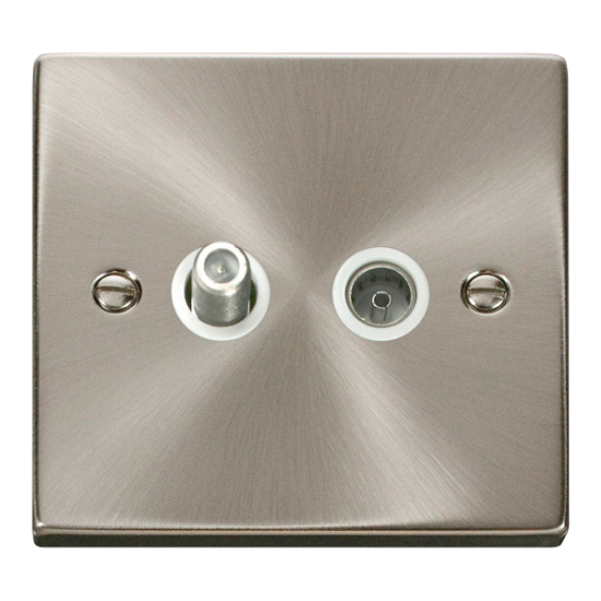 VPSC170WH Deco 1 Gang Satellite & Coaxial Socket O