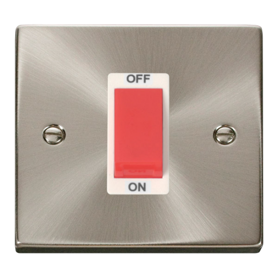 VPSC200WH Deco 1 Gang 45A DP Switch - White