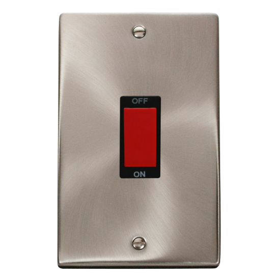 VPSC202BK Deco 2 Gang 45A DP Switch - Black