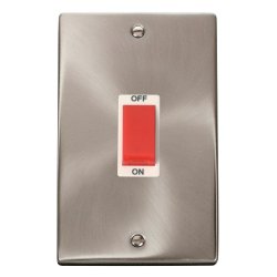 VPSC202WH Deco 2 Gang 45A DP Switch - White