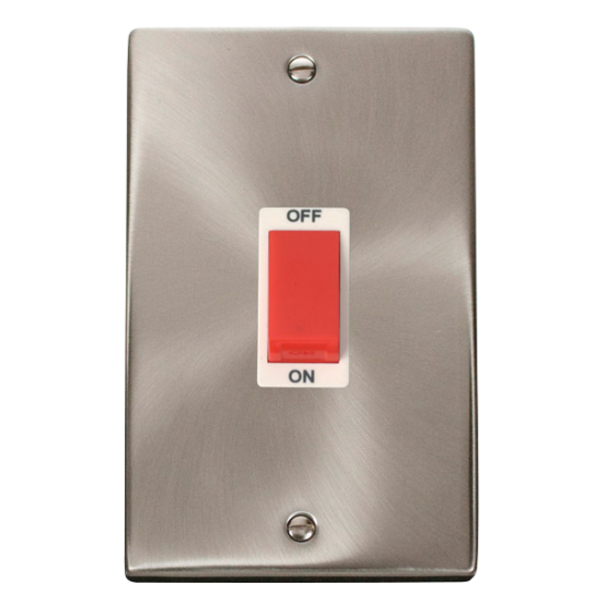 VPSC202WH Deco 2 Gang 45A DP Switch - White