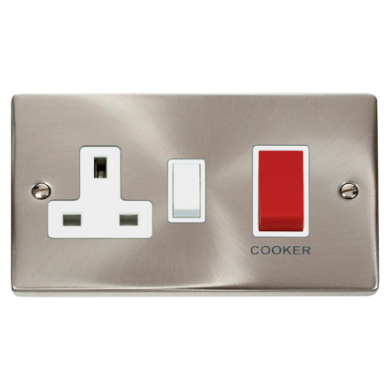 VPSC204WH Deco 45A DP Switch + 13A Switched Socket