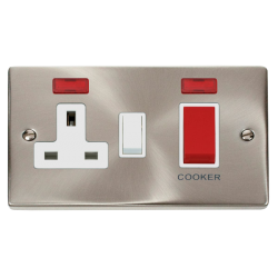 VPSC205WH Deco 45A DP Switch + 13A Switched Socket
