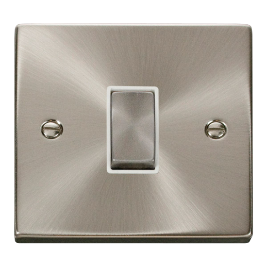 VPSC411WH Deco 1 Gang 2 Way 'Ingot' 10AX Switch -