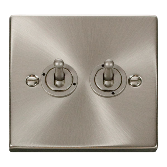 VPSC422 Deco 2 Gang 2 Way 10AX Toggle Switch