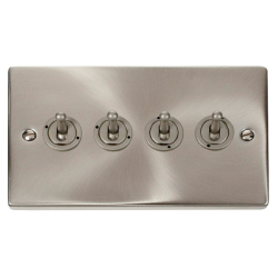 VPSC424 Deco 4 Gang 2 Way 10AX Toggle Switch
