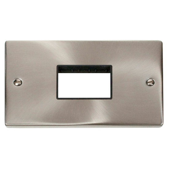 VPSC432BK Deco Double Minigrid Plate Triple Apertu