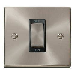 VPSC500BK Deco Ingot 1 Gang 45A DP Switch - Black