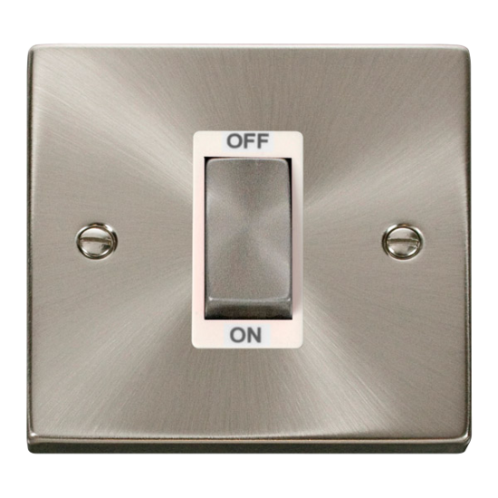 VPSC500WH Deco Ingot 1 Gang 45A DP Switch - White