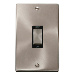 VPSC502BK Deco Ingot 2 Gang 45A DP Switch - Black