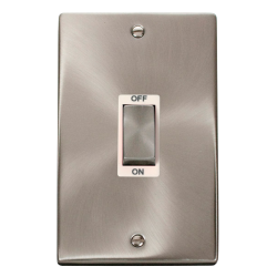 VPSC502WH Deco Ingot 2 Gang 45A DP Switch - White