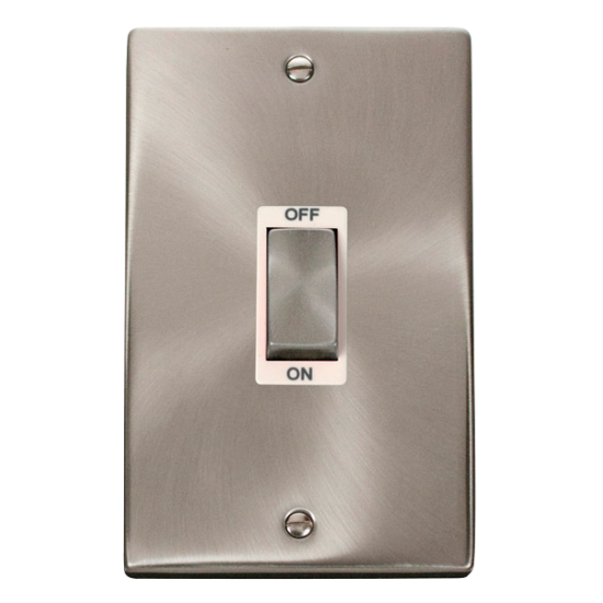 VPSC502WH Deco Ingot 2 Gang 45A DP Switch - White