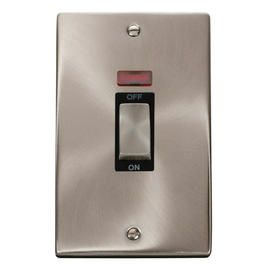 VPSC503BK Deco Ingot 2 Gang 45A DP Switch With Neo