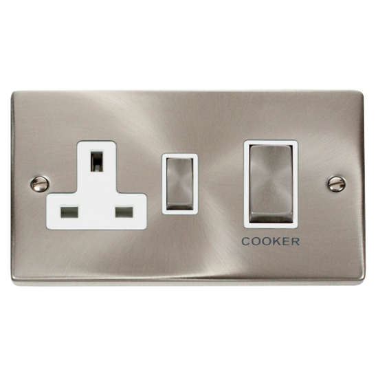 VPSC504WH Deco Ingot 45A DP Switch + 13A Switched