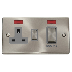 VPSC505GY Deco 50A Ingot 2 Gang Double Pole Switch