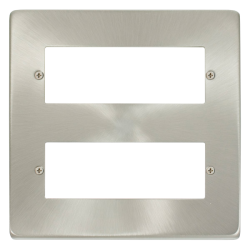 VPSC512 Deco 12 Minigrid Module Plate - Satin Chro