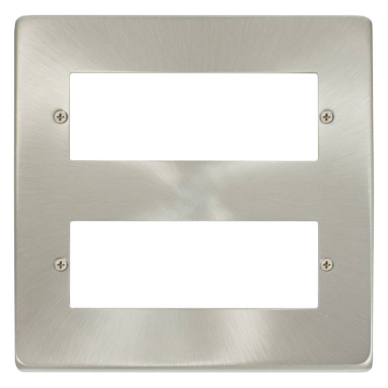 VPSC512 Deco 12 Minigrid Module Plate - Satin Chro