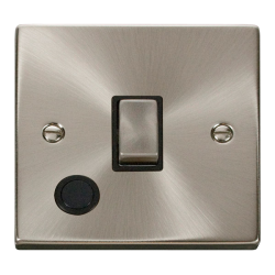 VPSC522BK Deco 20A 1 Gang DP 'Ingot' Switch With F