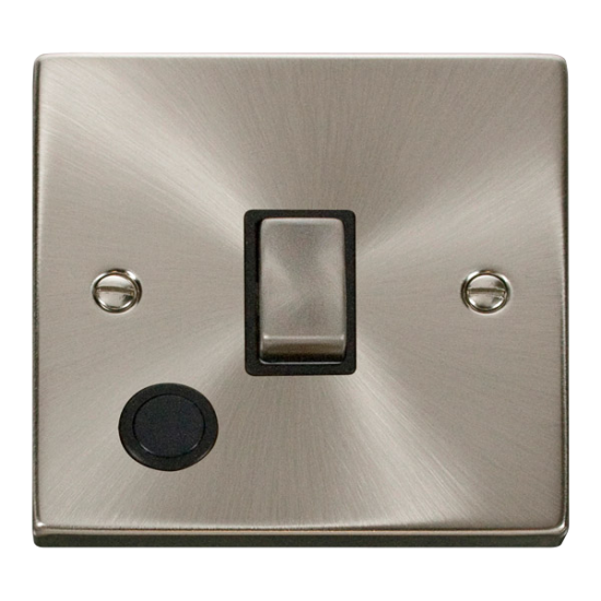 VPSC522BK Deco 20A 1 Gang DP 'Ingot' Switch With F