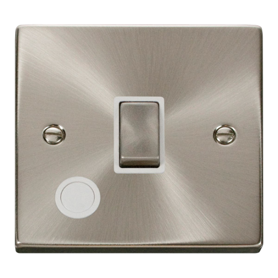 VPSC522WH Deco 20A 1 Gang DP 'Ingot' Switch With F