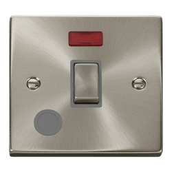 VPSC523GY Deco 20A Ingot Double Pole Plate Switch