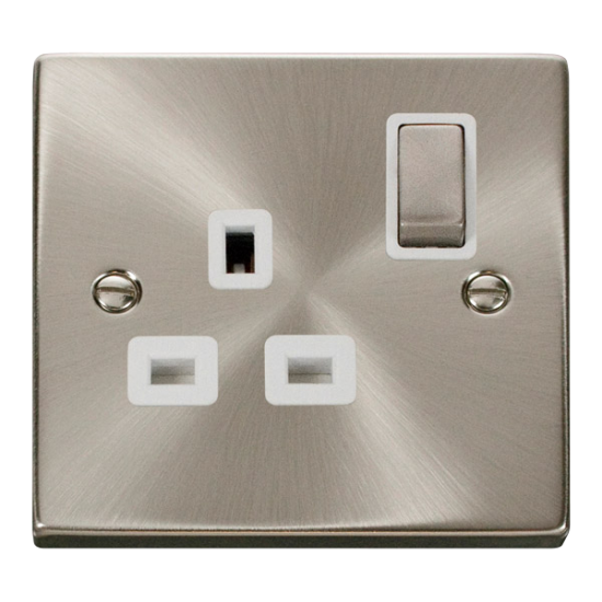 VPSC535WH Deco 1 Gang 13A DP 'Ingot' Switched Sock