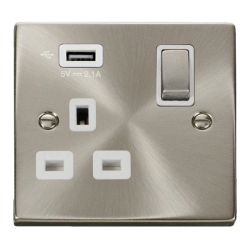 VPSC571UWH Deco 1G SKT USB 2.1A DECO