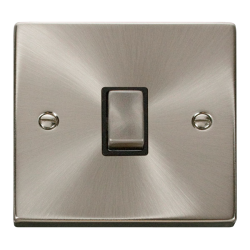 VPSC722BK Deco 20A 1 Gang DP 'Ingot' Switch - Blac