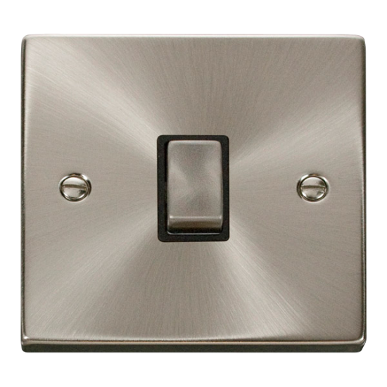 VPSC722BK Deco 20A 1 Gang DP 'Ingot' Switch - Blac